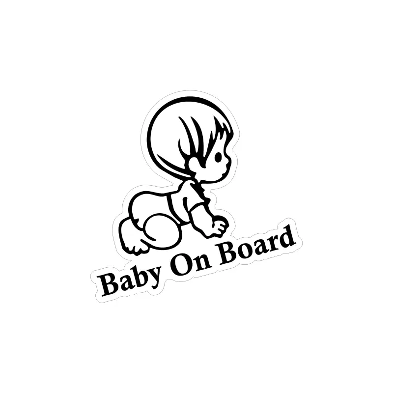 Baby on board, autocolant, dimensiune 100x100 mm, model 059